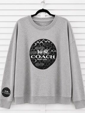 Plus Size Grey Logo Sweatshirt